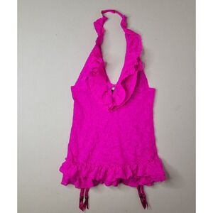 Victoria's Secret ~ The Lacie Ruffle Halter Lingerie